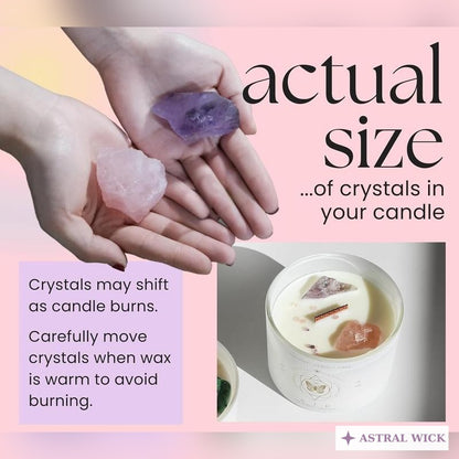 Zodiac Crystal Soy Candle 12oz